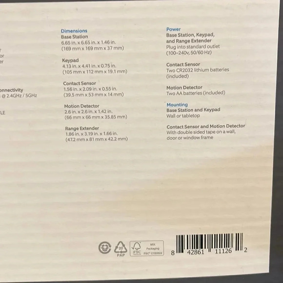 Ring Alarm Home Security Kit (8 pieces) New in the Box - Picture 9 of 11